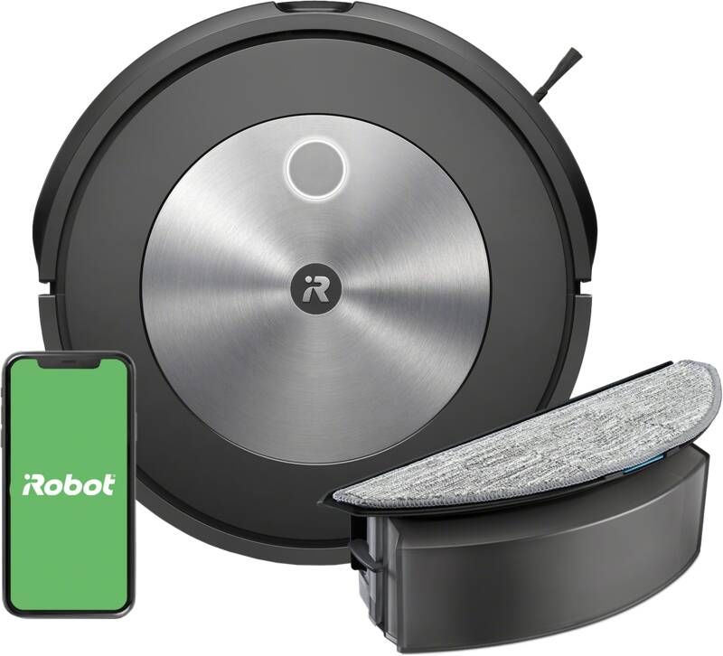 IRobot Roomba Combo j5 Robotstofzuiger met Dweilfunctie Objectdetectie en vermijding Leegstation Ideaal voor Huisdieren j5578