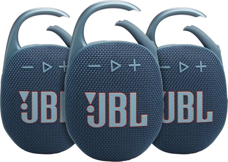 JBL Clip 5 Blauw 3-pack
