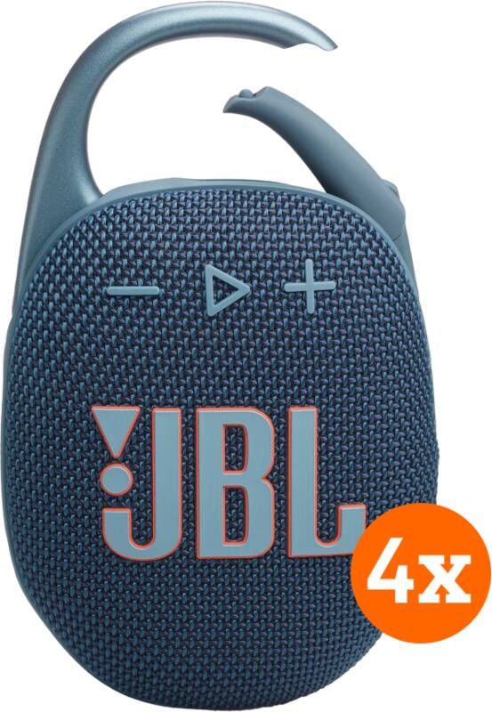 JBL Clip 5 Blauw 4-pack