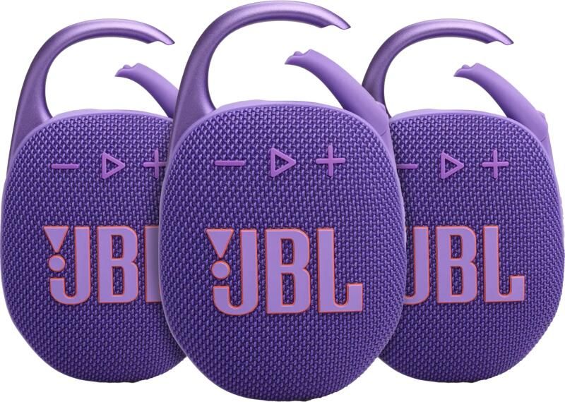 JBL Clip 5 Paars 3-pack