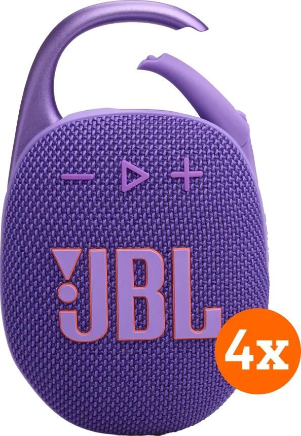 JBL Clip 5 Paars 4-pack