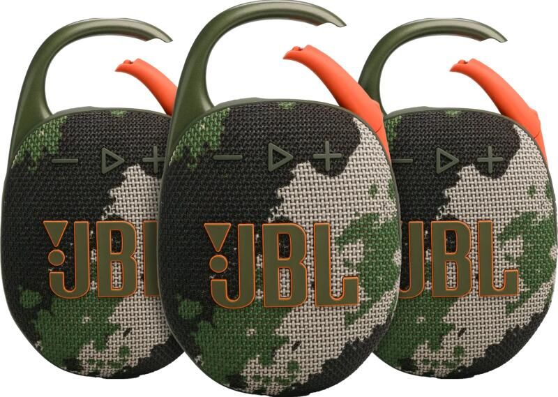 JBL Clip 5 Squad 3-pack