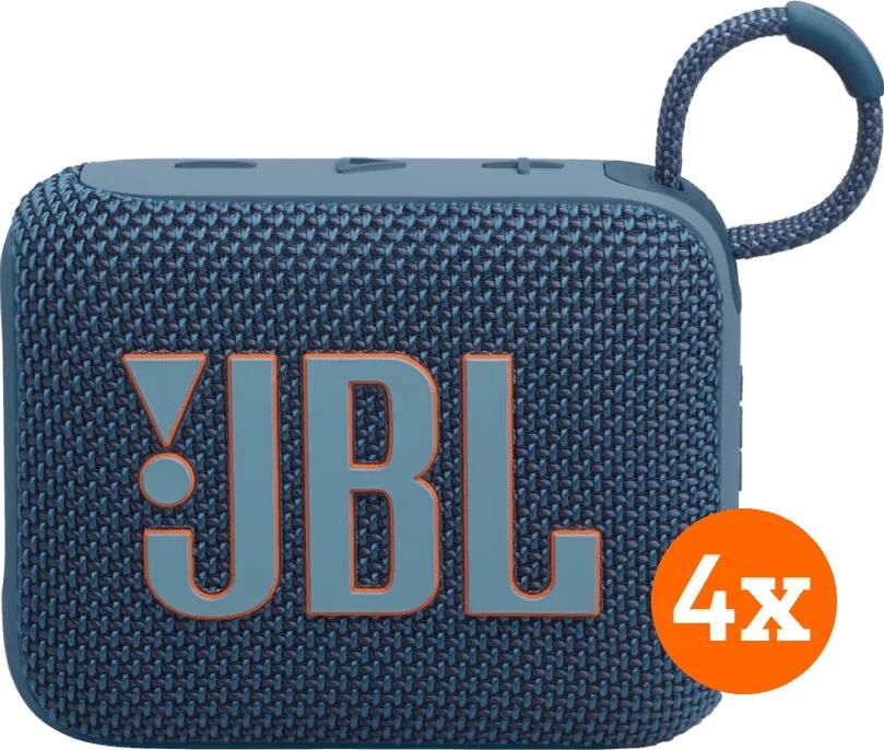 JBL Go 4 Blauw 4-pack