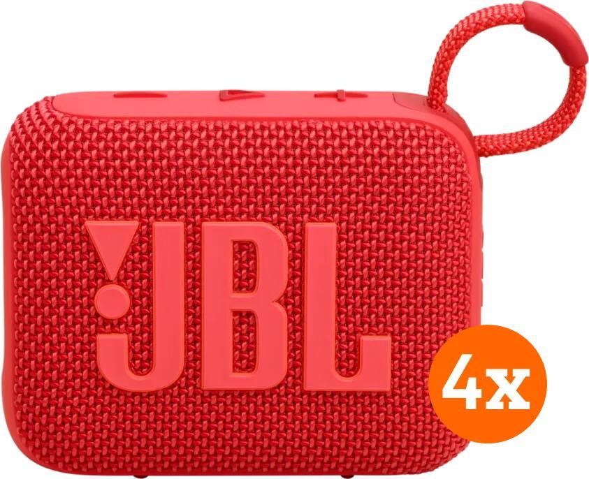 JBL Go 4 Rood 4-pack