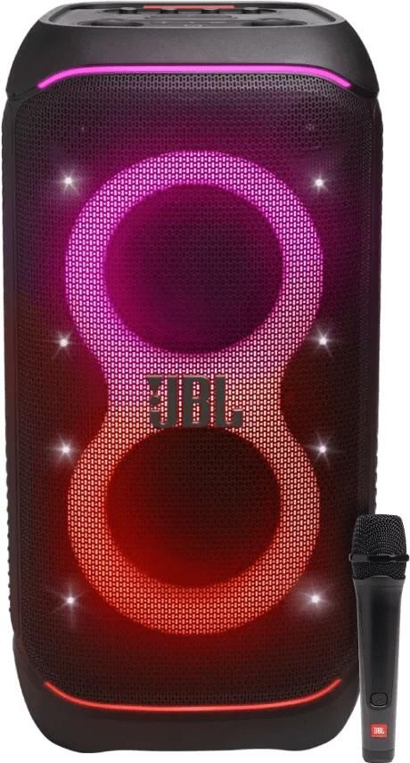 JBL Partybox Stage 320 + Bedrade Microfoon