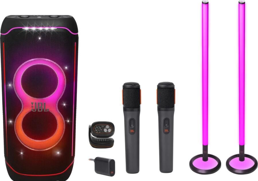 JBL Partybox Ultimate Karaoke pakket Klein