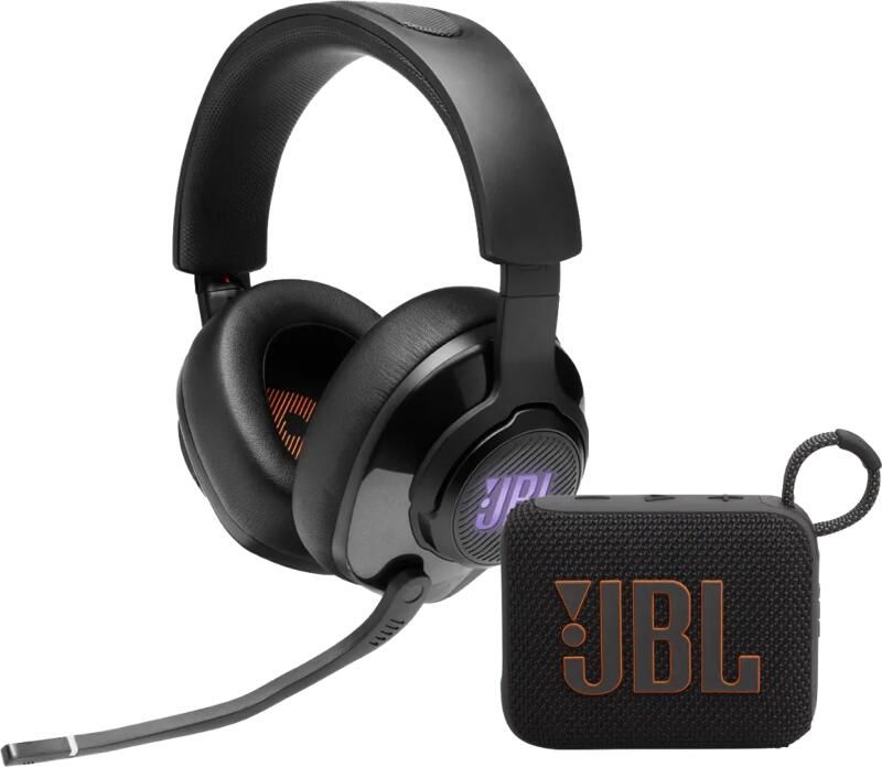 JBL Quantum 400 Zwart + Go 4 Zwart