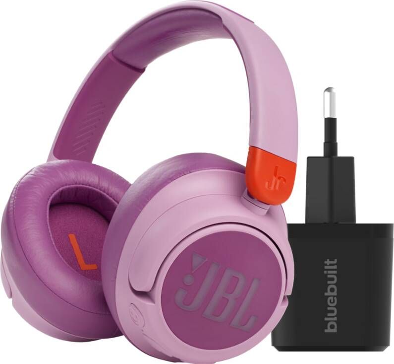 JBL JR460NC Roze + BlueBuilt Quick Charge Oplader met Usb A