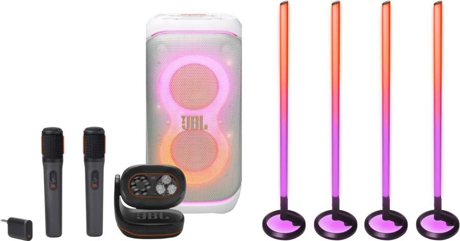 JBL Partybox Stage 320 Wit Karaoke pakket Middel