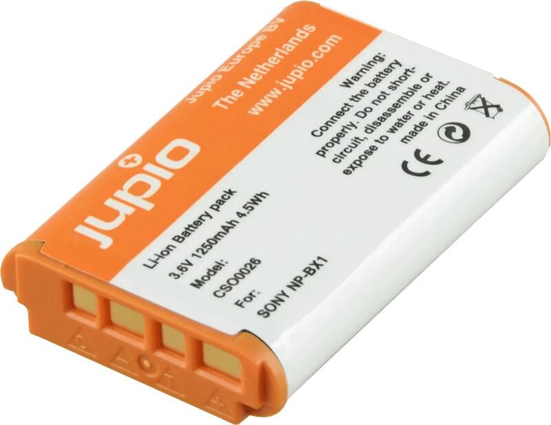 Jupio NP-BX1 1250 mAh | Batterijen voor camera's | Kabels Adapters&Laders Batterijen&Accu's | CSO0026