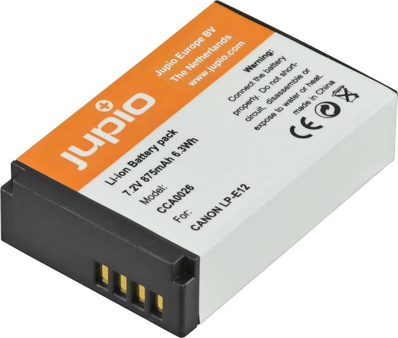 Jupio LP-E12 875 mAh | Batterijen voor camera's | Kabels Adapters&Laders Batterijen&Accu's | CCA0026