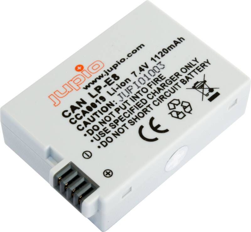 Jupio LP-E8 1120 mAh | Batterijen voor camera's | Kabels Adapters&Laders Batterijen&Accu's | CCA0019