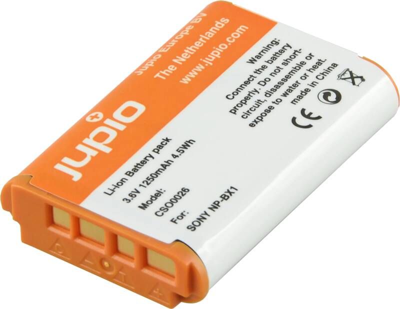Jupio NP-BX1 1250 mAh | Batterijen voor camera's | Kabels Adapters&Laders Batterijen&Accu's | CSO0026