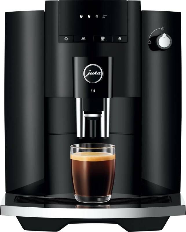 Jura Espresso E4 Piano Black | Espressomachines | Keuken&Koken Koffie&Ontbijt | 7610917154357