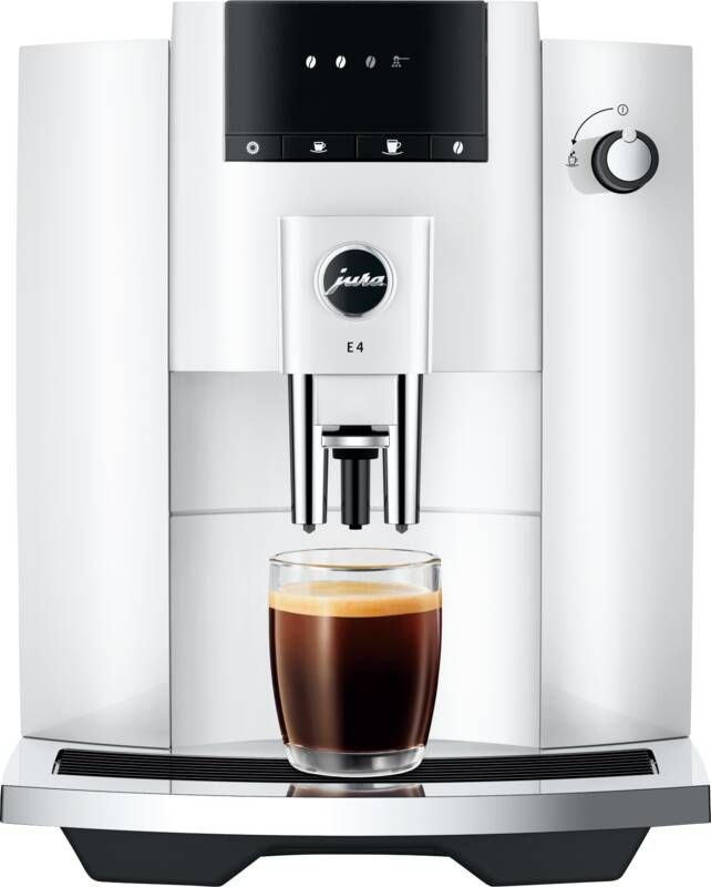 Jura Espresso E4 Piano White | Espressomachines | Keuken&Koken Koffie&Ontbijt | 7610917154333