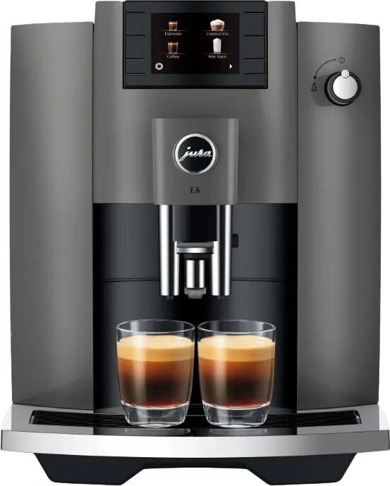 JURA E6 Dark Inox (EC) Model 2022 volautomatische espressomachine