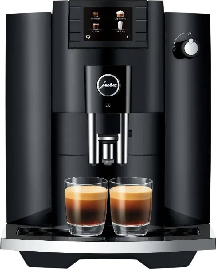 Jura Espresso E6 Piano Zwart | Espressomachines | Keuken&Koken Koffie&Ontbijt | 7610917154371