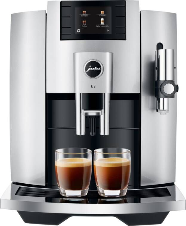 Jura Espresso E8 Moonlight Silver (EB) | Espressomachines | Keuken&Koken Koffie&Ontbijt | 7610917153367