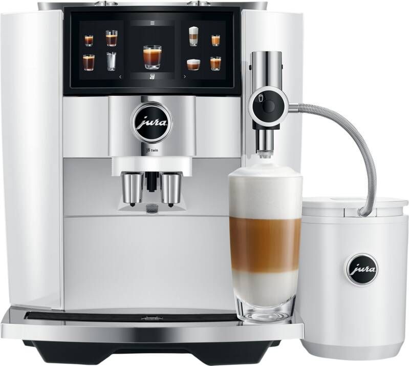 JURA J8 Twin- Volautomatische espressomachine Diamond White AE