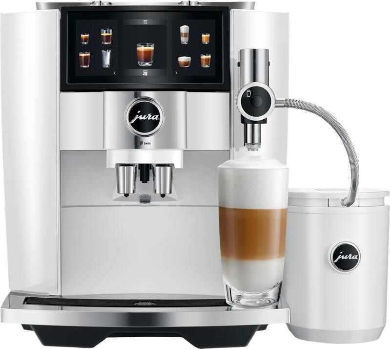 JURA J8 Twin- Volautomatische espressomachine Diamond White AE