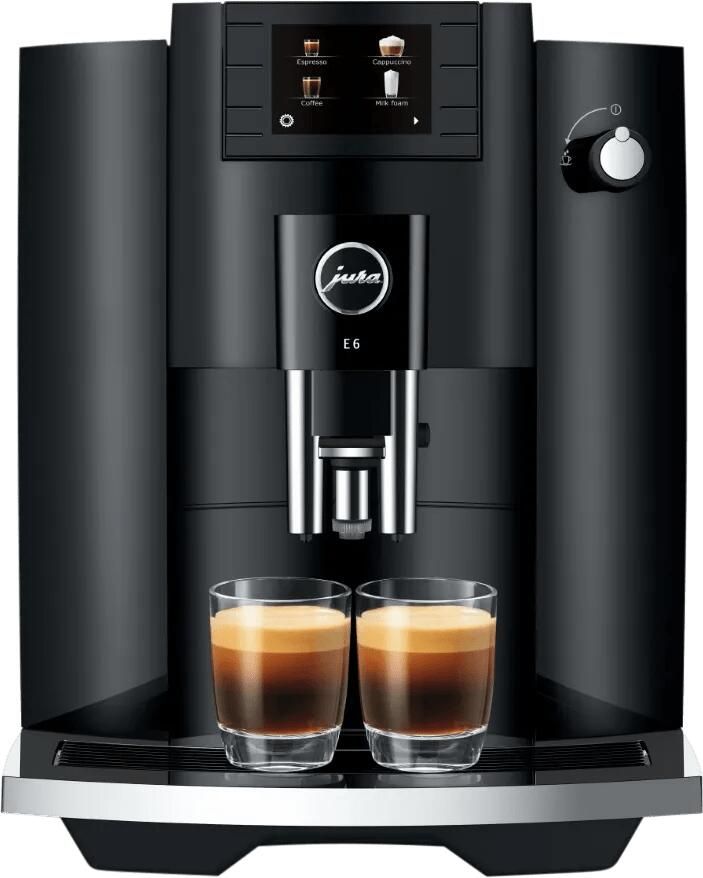 Jura Espresso E6 Piano Zwart | Espressomachines | Keuken&Koken Koffie&Ontbijt | 7610917154371