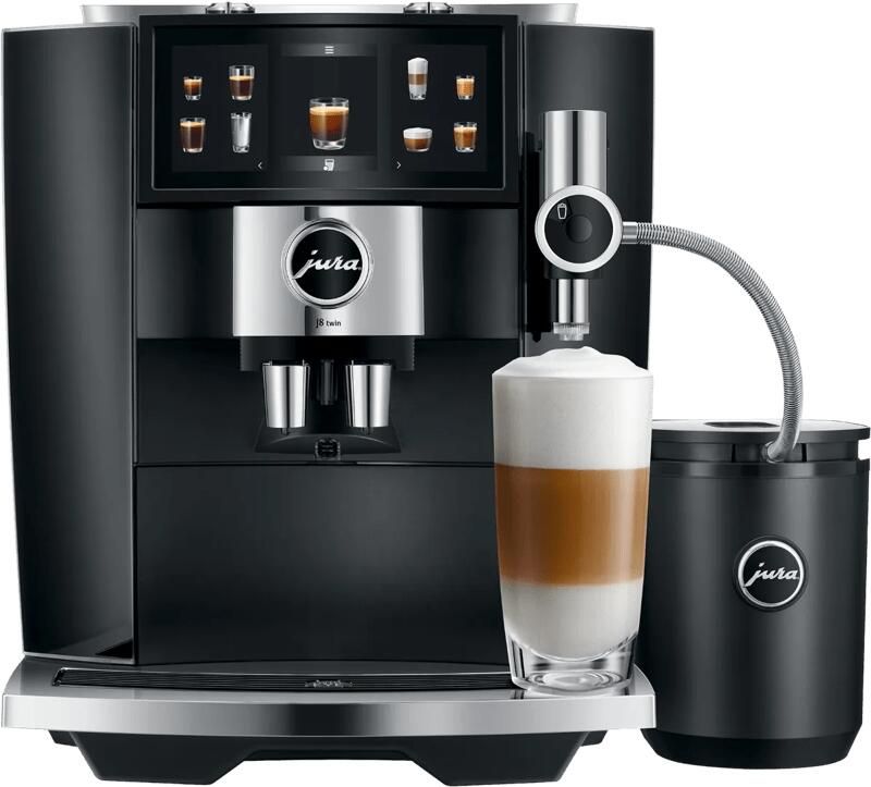 JURA J8 Twin- Volautomatische espressomachine Diamond Black AE