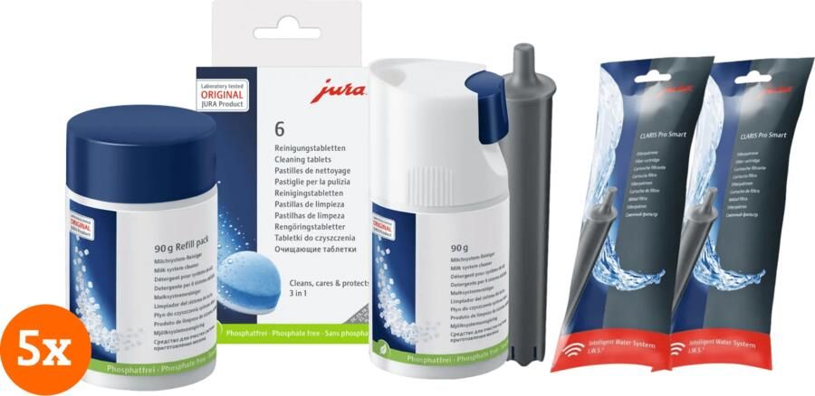 Jura Onderhoudspakket WE-serie 0 5 jaar + Melkreiniger