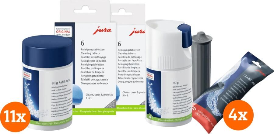 Jura Onderhoudspakket WE-serie 1 jaar + Melkreiniger