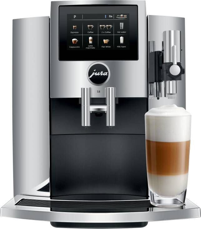 Jura Espresso S8 Chrome (EA) | Espressomachines | Keuken&Koken Koffie&Ontbijt | 7610917153800
