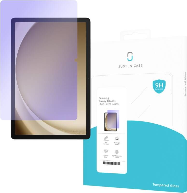 Just in case Blauw Licht Filter Samsung Galaxy Tab A9 Plus Screenprotector Glas