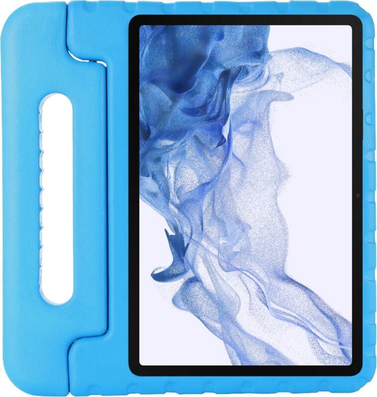 Just in case Classic Samsung Galaxy Tab S9 S9 FE Kids Cover Blauw