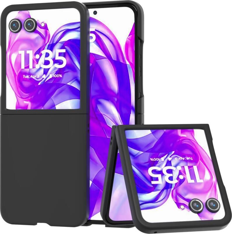 Just in case Motorola Razr 60 Ultra Hard Case Zwart