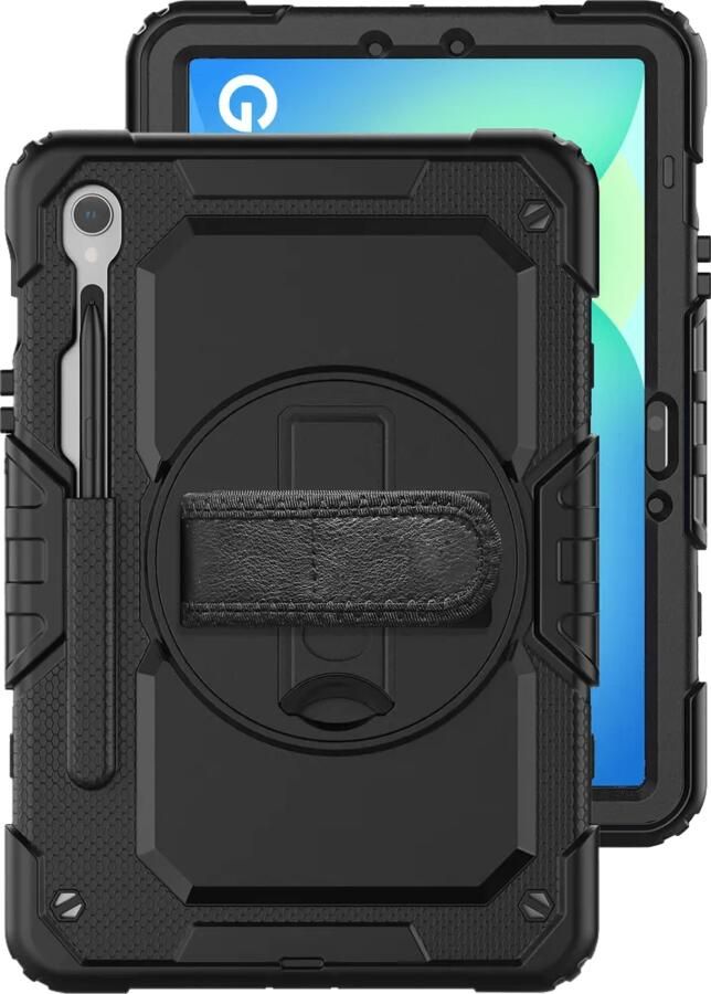 Just in case Samsung Galaxy Tab S10 FE Plus Shockproof Case Zwart