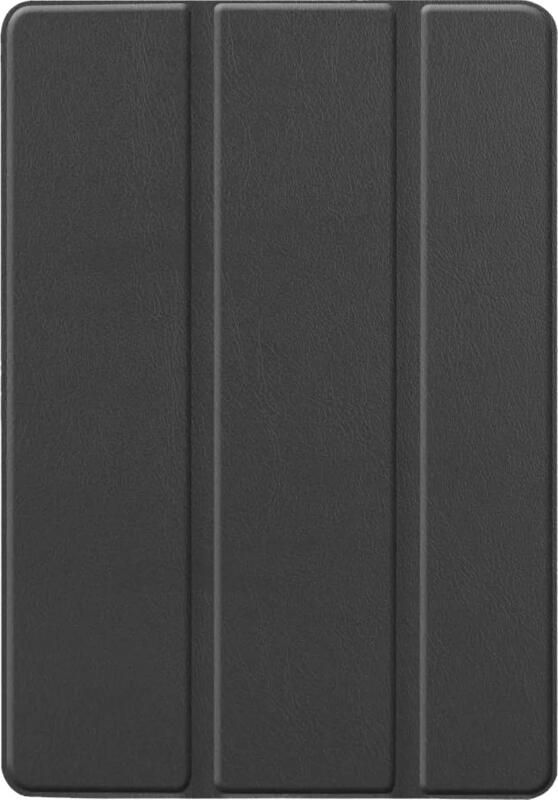Just in case Smart Tri-Fold Apple iPad (2021 2020) Book Case Zwart
