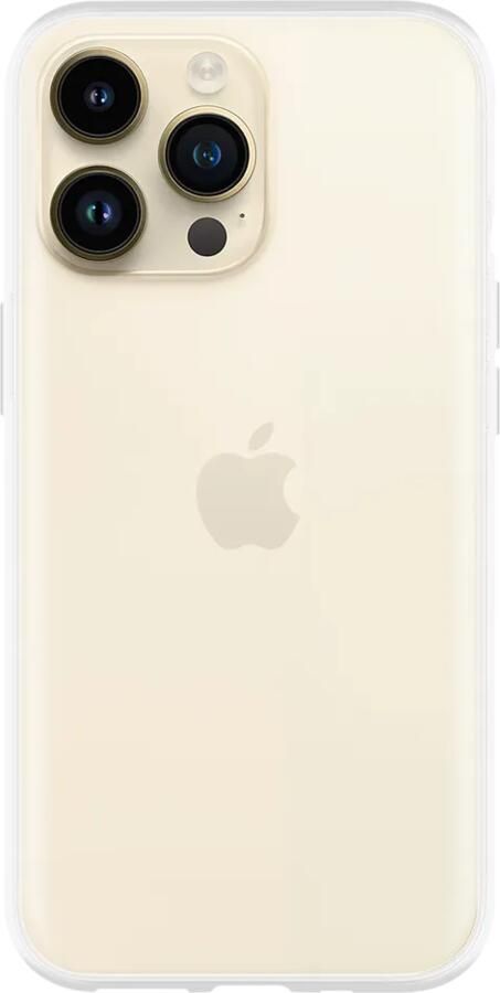 Just in case Soft Design Apple iPhone 14 Pro Max Back Cover Transparant