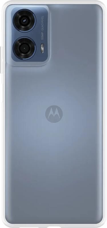 Just in case Soft Design Moto G04 G04S G24 G24 Power Back Cover Transparant