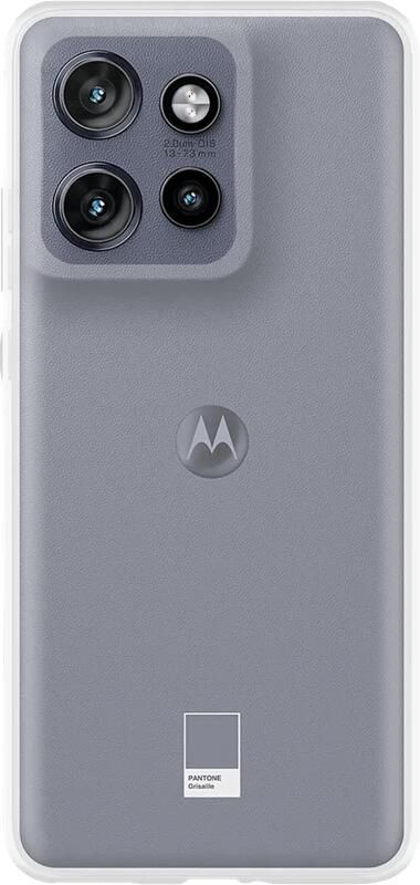 Just in case Soft Design Motorola Edge 50 Neo Back Cover Transparant