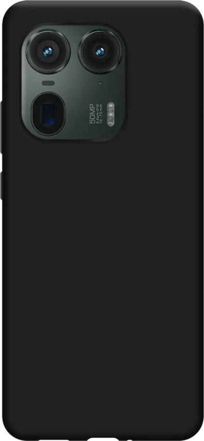 Just in case Soft Design Motorola Edge 50 Ultra Back Cover Zwart