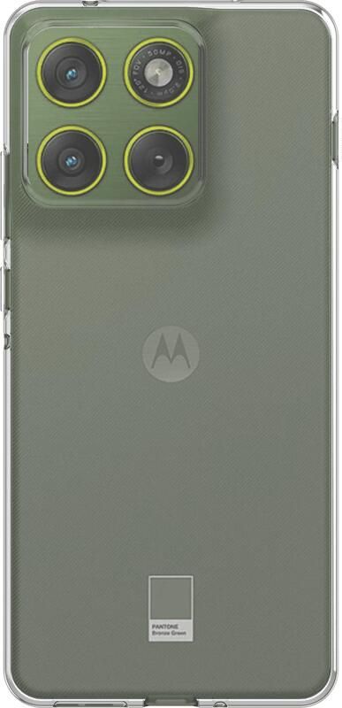 Just in case Soft Design Motorola Edge 70 Back Cover Transparant