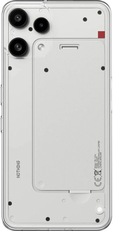 Just in case Soft Design Nothing Phone (3a) Lite Back Cover Transparant