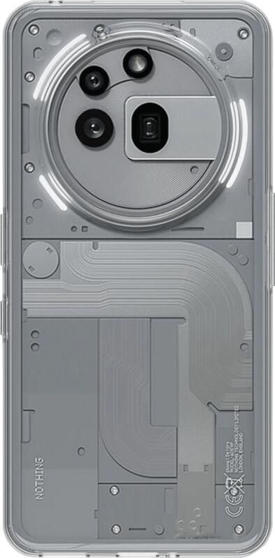 Just in case Soft Design Nothing Phone (3a) Pro Back Cover Transparant