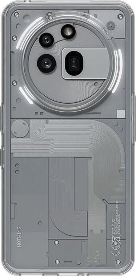 Just in case Soft Design Nothing Phone (3a) Pro Back Cover Transparant