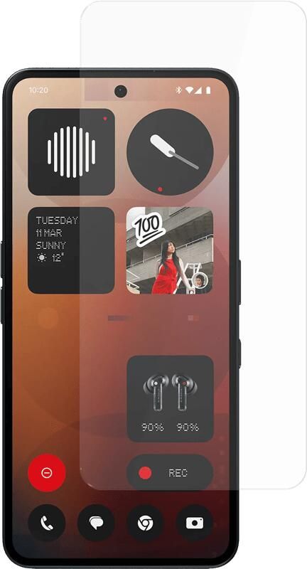 Just in case Tempered Glass Nothing Phone (3a) Screenprotector