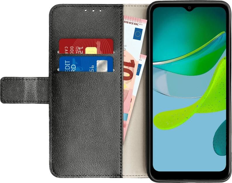 Just in case Wallet Motorola Moto E13 Book Case Zwart