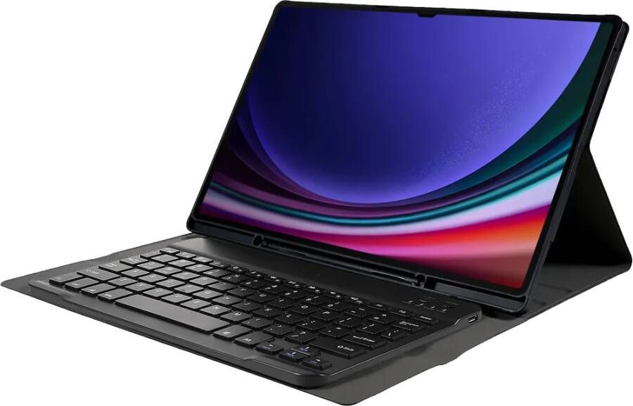 Just in case Premium Samsung Galaxy Tab S10 Ultra S9 Ultra Toetsenbord Hoes QWERTY Zwart