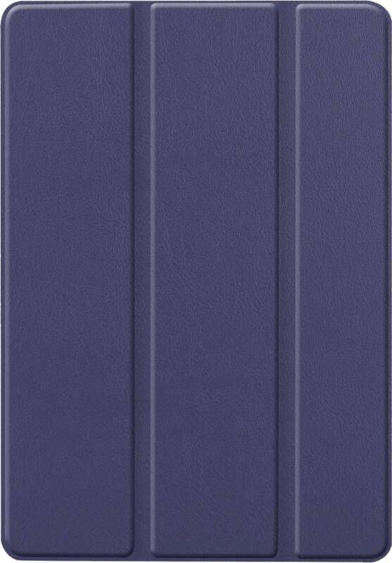 Just in case Smart Tri-Fold Apple iPad (2021 2020) Book Case Blauw