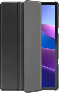 Just in case Smart Tri-Fold Lenovo Tab M10 (3e generatie) Book Case Zwart
