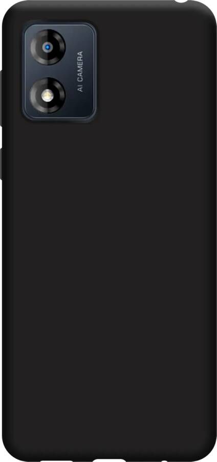 Just in case Soft Design Motorola Moto E13 Back Cover Zwart
