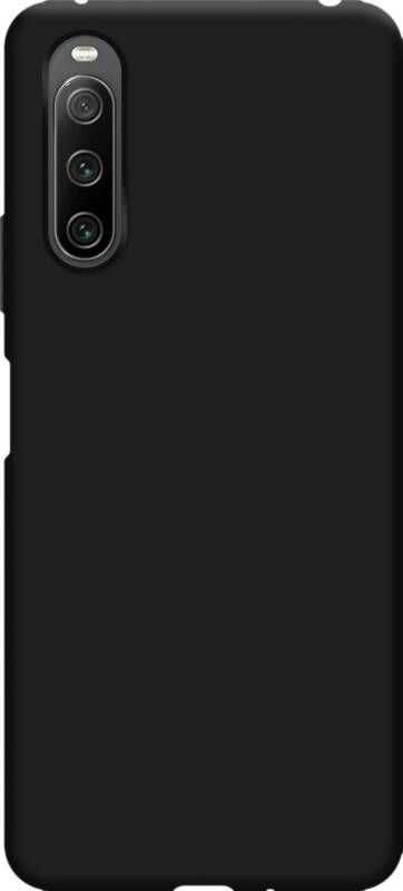 Just in case Soft Sony Xperia 10 IV Back Cover Zwart