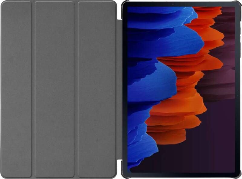 Just in case Tri-Fold Samsung Galaxy Tab S7 Book Case Zwart